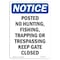 Signmission OSHA Notice Sign, 14" H, 10" W, Rigid Plastic, Posted No Hunting Fishing Trapping Sign, Portrait OS-NS-P-1014-V-17725 - alternate 1